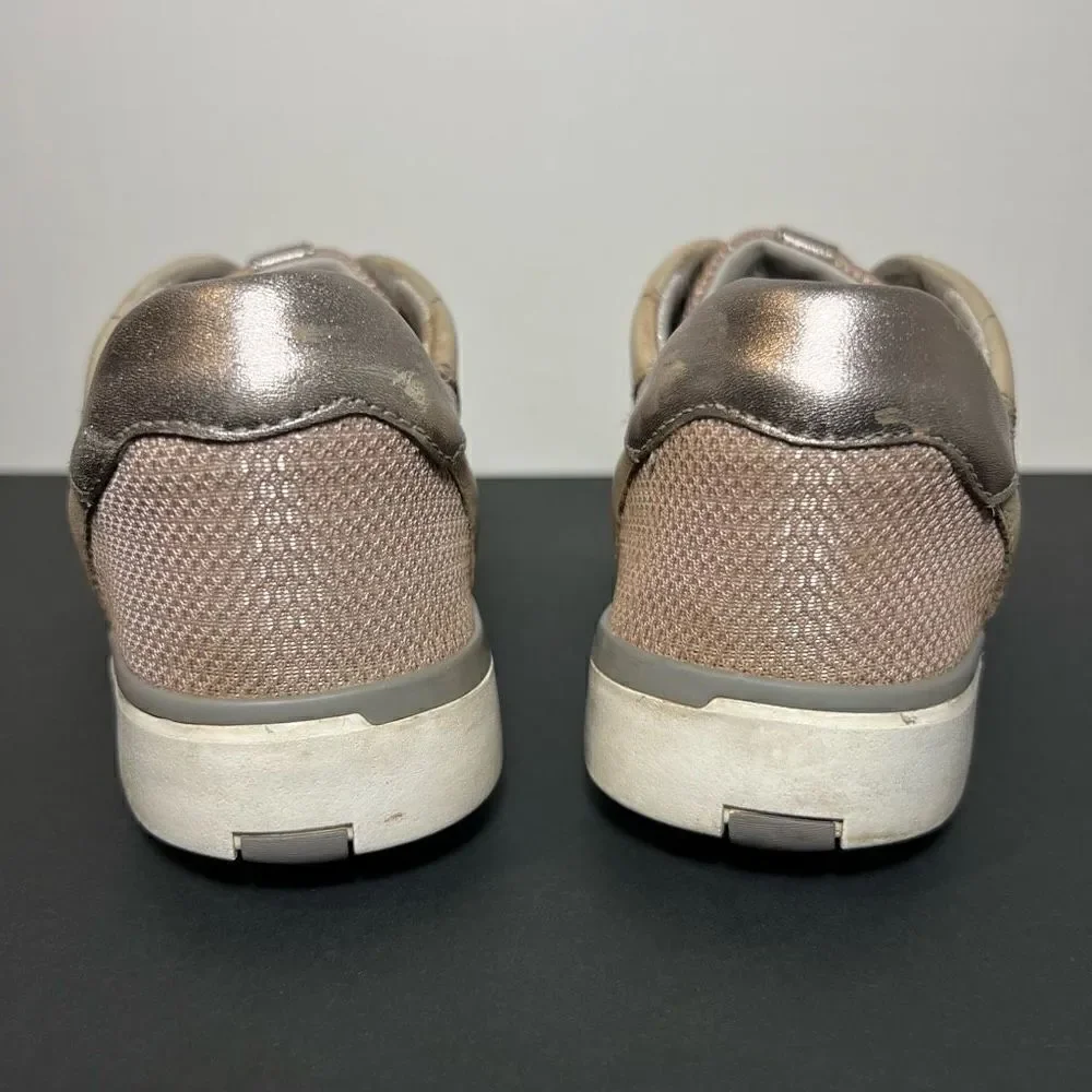 Womens KIZIK Miami Tan + Metallic Slip On Casual Sneakers / Size 8 Medium
